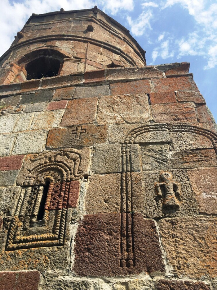 کلیسای تثلیث گرگتی تفلیس گرجستان - نقش روی دیوارها